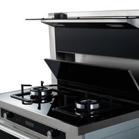 億田 F1-BGSm側(cè)吸下排集成灶 集油煙機(jī)燃?xì)庠顑?chǔ)物柜一體式環(huán)保灶 玄武黑 管道天然氣